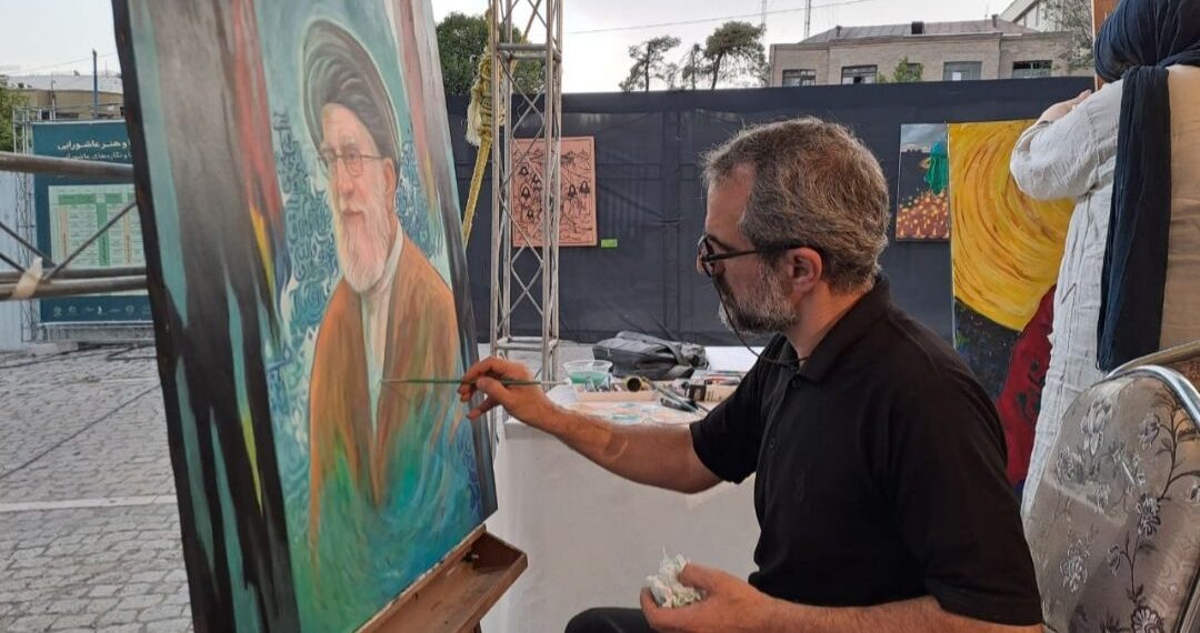 مجید فراهانی: چهرهنگاری رهبر شهید در راستای لشکر امام حسین (ع) است