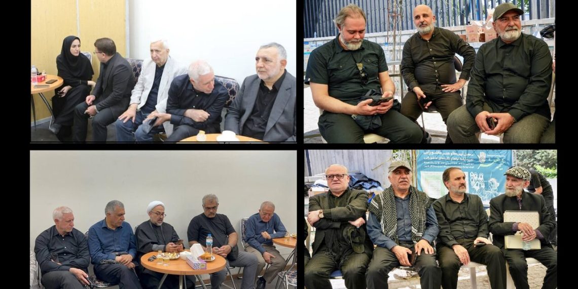 حضور اهالی ادب و هنر در آیین وداع با آقای شهید ایران